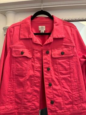 St. John's Bay Bright Pink Denim Jacket